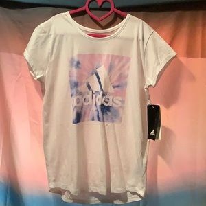 New kids adidas tie dye shirt